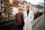 Виктор КУРИН и Валерий МУРГА во время поездки на конкурс им.Дворжака. Вдали слева - домик Петра 1 в Карловых  Варах. Чехия.  Ноябрь 1997.
